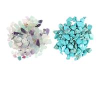 SOLUSTRE Paquet de 2 Galets Décoratifs, Sûrs et Colorés | Pierres Naturelles, Usage pour Aquarium Domestique et Vase, Décor de Pots, Lot de Deux Paquets