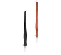 SOLUSTRE Parure Stylo Plume Verre 7,68 Pouces pour Calligraphie et Apprentissage Calligraphie Poignée Confortable