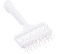 SOLUSTRE Pâte Docker Cuisine Rouleau Perforateur en Pp Blanc, Haute Dureté et Résistance, Accessoire Fabrication de Pizza et Pâtisserie