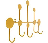 SOLUSTRE Patère Murale Métal pour Manteaux et Chapeaux Crochet Suspendu et Stable Support Mural pour Salle de Bain et Entrée Crochet Porte-vêtements Noir Design Simple et Fonctionnel
