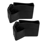 SOLUSTRE Patins pour Échelle en Caoutchouc Noir Antidérapants, Lot de 2 Pièces Design Épaissi et Résistance à L'usure pour Accessoires D'échelle Pliable