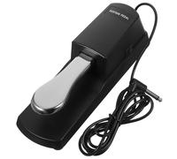 SOLUSTRE Pédale Tampon de Sustain pour Clavier en Noir Électronique Alliage Antidérapant Performance Acoustique Solide Style Classique et pour Piano et Synthétiseur