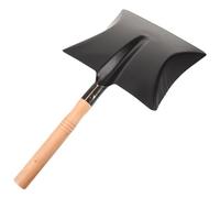 SOLUSTRE Pelle à Terre Multifonction en Fer Manche en Bois, Petite Pelle Portable pour Plantation et Entretien de Potager Extérieur