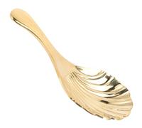 SOLUSTRE Pelle à Thé en Laiton Doré Classique, Cuillère Solide sans Bavure pour Hôtel et Restaurant, Petite Cuillère à Thé Pratique et Élégante