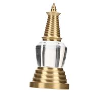 SOLUSTRE Pendentif Bouddhiste Laiton Pendentif Tour Décoratif Breloques Pour Collier Pagode Ouvrable Stylisés