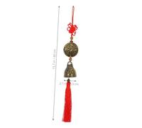 SOLUSTRE Pendentif Feng Shui avec Nœud Chinois Cloche Vintage pour Décoration Carillon Vent Porte pour et Protection à Suspendre