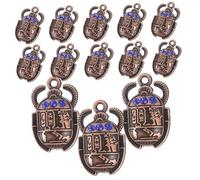 SOLUSTRE Pendentifs Scarabée en Alliage Bleu 26x16mm 20 Pièces pour Création Bijoux Artisanat DIY Anniversaire Fête Noël