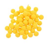 SOLUSTRE Perles Flottantes Rondes Résistantes la Déformation 50 Pièces en Écume Jaune pour Pêche la Carpe pour Appâts et Montages au Lever du Jour en Eau Salée