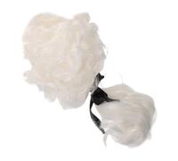 SOLUSTRE Perruque de Juge Bouclée Fibre Synthétique pour Cosplay Homme et Femme Perruque Légère et Confortable pour Fête Halloween Déguisement Costume Noble Avocat