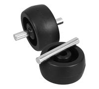 SOLUSTRE Pied de Parasol de Jardin roulettes Pivotantes en Plastique Noir, Support de Parasol de Terrasse Pratique pour Fête Estivale, 2pcs Faciles à Déplacer