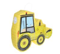 SOLUSTRE Pinata Excavatrice Jaune Suspendue pour Fête Chantier Anniversaire Décoration Thème Engin Chantier Jeu Party Prop