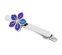 SOLUSTRE Pince à Cravate Anglaise Homme Style Britannique En Métal Robuste Accessoires De Costume Pour Hommes Réunion Mariage Cérémonie Design Floral Élégant