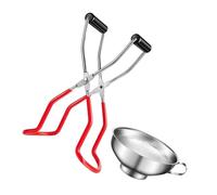 SOLUSTRE Pince pour Bocaux Dérapante Matériau Alimentaire Ouvre Bocal Pratique pour Conserverie Transfert et Outil de Cuisine Sûr