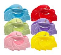 SOLUSTRE Pinces à Cheveux Feuilles Clips Cheveux Moyens Solides Lot de 6 en ABS pour Femmes pour Fixation et Coiffure à Différentes Occasions
