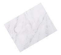 SOLUSTRE Planche à Découper Marbrée en Marbre Blanc Résistante aux Taches, Facile à Nettoyer Odeur, Conservation Viande et L'affichage des Aliments