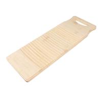 SOLUSTRE Planche à Laver en Bambou Naturel Antidérapante, Épaisse 50x18x1,8 Cm, Picots pour Linge, pour Nettoyage à Domicile et Usage Manuel, Outil de Blanchisserie Solide et Pratique