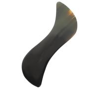 SOLUSTRE Planche de Massage Forme S Gua Sha 14 Cm en Corne de Buffle Outil Sûr et Confortable Couleur Aléatoire pour Massage Visage et, Usage Professionnel et Personnel