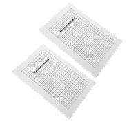 SOLUSTRE Planches à Tresser Macramé Facile à Nettoyer Lot de 2 en Mousse Blanche Motif en Grille pour Créations de Bijoux et Projets de Nouage