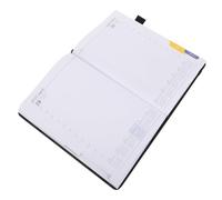 SOLUSTRE Planner Calendrier 2027 Couverture Rigide Pu Noire, Carnet pour Écrire Outils Complets de Planification, pour Usage Académique Domicile