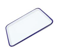SOLUSTRE Plaque de Cuisson Émail Rétro Plat Multifonctionnel à Usure pour Four et Réfrigérateur pour Rôtir des Pizzas et Servir des Plats