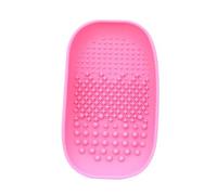 SOLUSTRE Plaque de Nettoyage en Silicone Rose, Facile à Nettoyer, pour Femmes, Accessoire Pratique Couleur Aléatoire pour Pinceaux de Maquillage pour Entretien