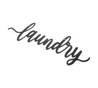 SOLUSTRE Plaque Murale En Métal Rustique Pour Buanderie, Décor Suspendu Artistique En Fer, Décoration Murale Vintage, Ornement Mural Pour Mur De Buanderie