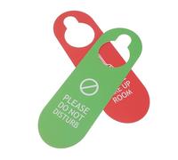 SOLUSTRE Plaques de Porte Double Face « Silence, Merci » 2 Pièces en Pvc Faciles à Accrocher, Design Unique et Visible, pour Hôtel ou Bar