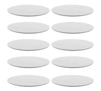 SOLUSTRE Plaques Métalliques Rondes en Fer Ultrafines 60mm X 0,5mm Adhésif pour Support Magnétique Téléphone Portable 30pcs, Résistance à L'oxydation, pour Voiture sans Utilisation