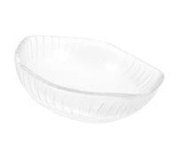 SOLUSTRE Plateau Chauffe Huile Verre Transparent pour Lampe Récipient pour Cire Surface Lisse Facile à Nettoyer Compatible avec Chauffes Cire et Bougies Parfumées Décoration Maison