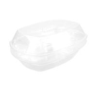 SOLUSTRE Plateau de Service à Fruits en Plastique Couvercle, Compartiments Multiples, Résistant Apéritifs Lors de Rassemblements et Pique-niques