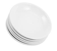 SOLUSTRE Plateau en céramique pour brûleur à Cire, Lot de 5 coupelles réutilisables Blanches 10 cm, Remplacement pour Chauffe-Cire Rond, Diffusion homogène des parfums, pour décoration