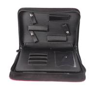 SOLUSTRE Pochette à Ciseaux Organise Ciseaux et Prévient Accidents pour Coiffeurs Professionnels en Cuir Pu Rose pour Salon et Barber Shop