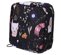SOLUSTRE Pochette Compacte et Serviettes Hygiéniques Portable en Nylon pour Motifs Mignons, Étanche Protéger et Ranger Protections Féminines