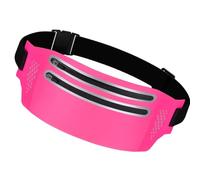 SOLUSTRE Pochette de Course pour Téléphone, Banane Sportive Double Zip, Tpu | Pochette Zippée, Trou pour Écouteurs, Réglable et Confortable, pour Activités Extérieures et Sport