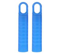 SOLUSTRE Poignée de de Balai Trou Anti-dérapant Serpillère en Plastique Bleu Ergonomique 2pcs pour Tâches Ménagères de Nettoyage