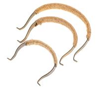 SOLUSTRE Poignée de Théière Rétro en Bois de Hêtre Ensemble de 3 Poignées Remplaçables pour Bouilloire Domestique et Accessoire la Cuisine