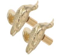 SOLUSTRE Poignées de Tiroir en Laiton 2pcs Design Colombe Vintage, Finition Délicate et Prise en Main Douce pour Décoration Paisible et Amélioration Maison