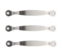 SOLUSTRE Poignées en Acier Inoxydable Solide pour Planche à Découper, Lot de 3 Set, Taille Moyenne 123 Mm, Accessoires de Quincaillerie Cuisine, Installation Simple, Usage Domestique