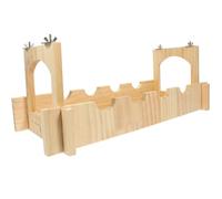 SOLUSTRE Pont Suspendu en Bois pour Petits Animaux comme Chinchillas et Hamsters, Design Créatif, Petite Taille, pour Cage d'animaux de Compagnie Couleur Kaki