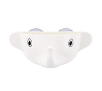 SOLUSTRE Porte-Brosse à Dents Éléphant en Abs Support Dentifrice, Fixation Murale à Ventouse, Design Cartoon Créatif pour Salle de Bain la Maison