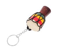 SOLUSTRE Porte Clés Tambour Africain Artisanal Djembe Pendentif Décoratif pour à Dos Souvenir de Voyage Culturel Accessoire Élégant et Unique