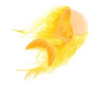 SOLUSTRE Postiche Chauve Jaune Réaliste pour Hommes en Vinyle avec Moustache Humoristique, pour Déguisement de Grand-père Halloween et Soirées Costumées