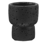 SOLUSTRE Pot à Allumettes en Ciment, Support en Béton pour Allumette, Noir, pour Plusieurs Boîtes D'allumettes, pour Restaurants et Usage Extérieur
