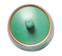 SOLUSTRE Pot de Stockage Céramique Hermétique pour Thé Vrac Bocaux Multifonctions pour Cuisine et Aliments Secs Récipient Étanche pour Grains et Céréales Design Artisanal Vintage