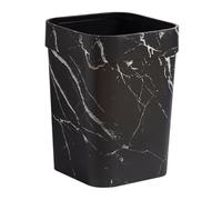 SOLUSTRE Poubelle Salle de Bain Motif Marbre Corbeille Plastique Carré pour Cuisine et Chambre Design Élégant pour Espace Intérieur Moderne