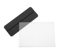 SOLUSTRE Présentoir de Menu de Table Porte-panneaux A5 en Acrylique, Support de Panneau Noir à Insertion Facile, Remplacement Rapide du Contenu, pour Menus, Flyers et Photos