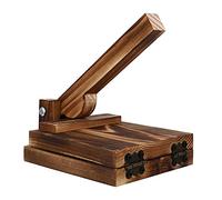 SOLUSTRE Presse à Raviolis en Bois Créatif Poignée Ergonomique, Outil Cuisine Simple et Facile à Presser pour Feuilles de Raviolis Maison