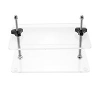 SOLUSTRE Presse à Tofu Maison en Acrylique Transparent Vis Métallique, Planche à Pinces Compacte pour Fabrication de Fromage, Outil de Pressage Pratique Cuisine Familiale, Ustensile