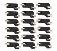 SOLUSTRE Prise PCB Remplaçable à Chaud 2 Pinces pour Clavier Mécanique 20 Pièces Base de Commutation en Abs Noir 12v DC