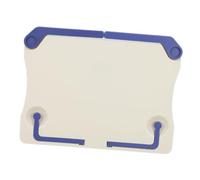 SOLUSTRE Pupitre de Musique Pliable en Abs Bleu, Support Compact et Léger pour Partitions, pour Bureau ou Domicile, Facile à Transporter
